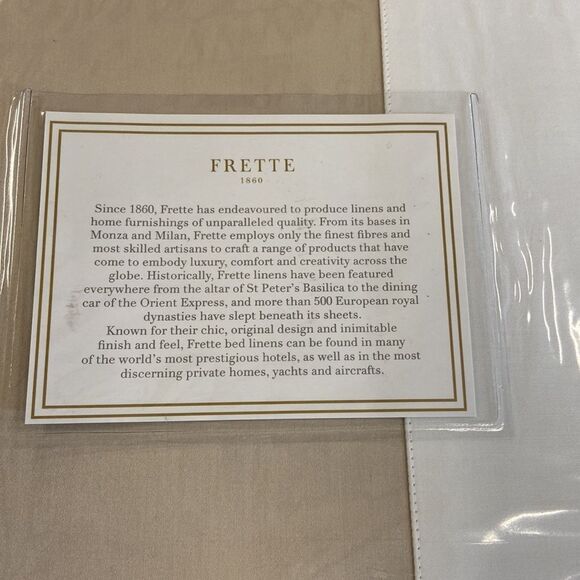 Frette Flying Duvet Cover, Queen. Color: white-Beige. MSRP: $1,300 - Picture 3 of 4